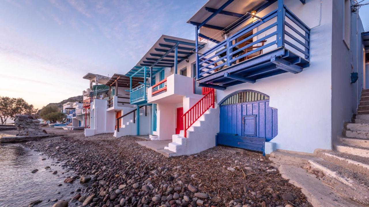 Blue Traditional Boathouse In Klima Klima  Exterior photo