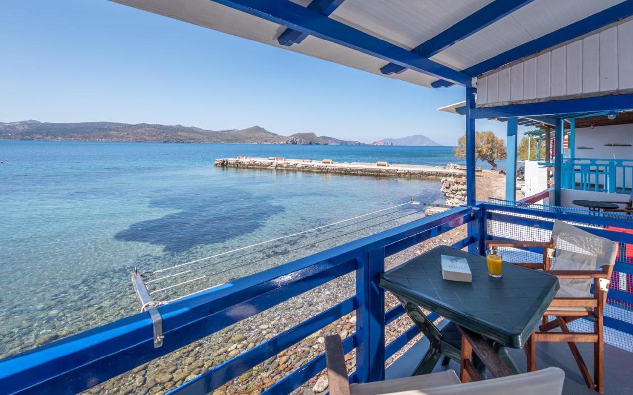 Blue Traditional Boathouse In Klima Klima  Exterior photo